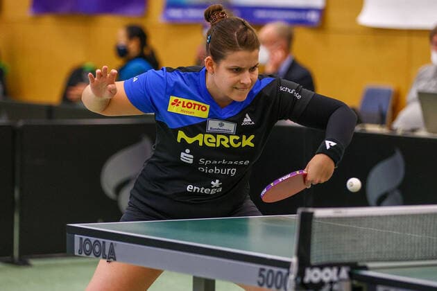despor 19.12.2020 Tischtennis Damen 1.BL TSV Langstadt - SV Böblingen emspor, emonline, oespor, v.l., Petrissa Solja (TSV Langstadt Tischtennis Damen 1.Bundesliga) Foto: Joaquim Ferreira