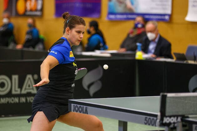 despor 19.12.2020 Tischtennis Damen 1.BL TSV Langstadt - SV Böblingen emspor, emonline, oespor, v.l., Petrissa Solja (TSV Langstadt Tischtennis Damen 1.Bundesliga) Foto: Joaquim Ferreira
