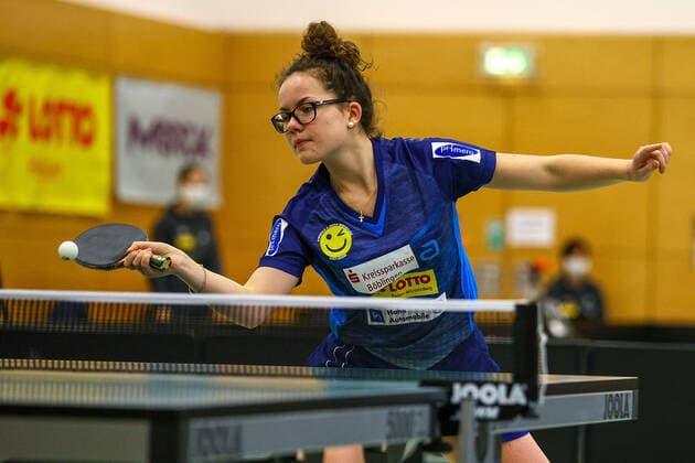 despor 19.12.2020 Tischtennis Damen 1.BL TSV Langstadt - SV Böblingen emspor, emonline, oespor, v.l., Alexandra Kaufmann (SV Böblingen Tischtennis Damen 1.Bundesliga) Foto: Joaquim Ferreira