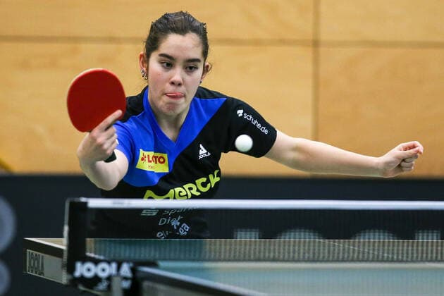 despor 19.12.2020 Tischtennis Damen 1.BL TSV Langstadt - SV Böblingen emspor, emonline, oespor, v.l., Franziska Schreiner (TSV Langstadt Tischtennis Damen 1.Bundesliga) Foto: Joaquim Ferreira