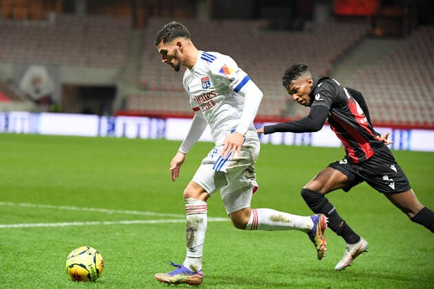 08 HOUSSEM AOUAR (OL) FOOTBALL : Nice vs Lyon - Ligue 1 Uber Eats - 19 12 2020 FEP Panoramic 