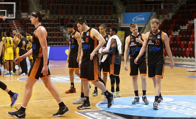 Ludwigsburg , Basketball easyCredit BBL Bundesliga , MHP RIESEN Ludwigsburg vs. Rasta Vechta , Enttäuschung Vechta