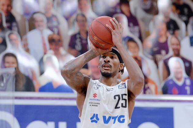 Terry Allen (Hamburg Towers) beim Wurf, GER, Basketball, Bundesliga, BBL, BG Goettingen - Hamburg Towers, 20.12.2020, Basketball, Bundesliga, BBL, BG Goettingen -Hamburg Towers, 20.12.2020 Goettingen Copyright: xSippel xEibner-Pressefotox EP_rsl