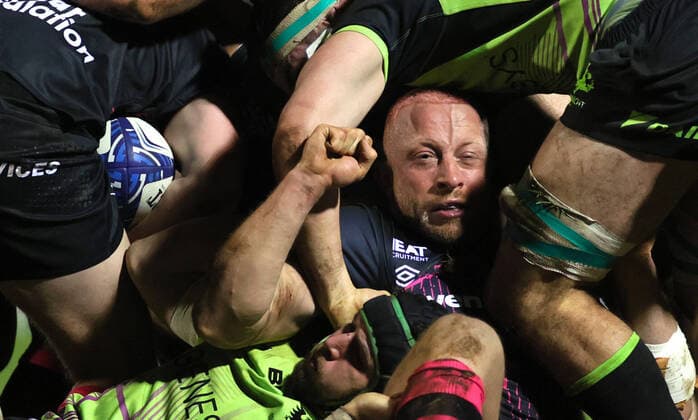 Bilder des Jahres 2020, Sport 12 Dezember Sport Bilder des Tages Heineken Champions Cup Round 2, The Sportsground, Co. Galway 20 12 2020 Connacht vs Bristol Bears Bristol Bears Max Lahiff Max Lahiff 20 12 2020  Copyright: x INPHO JamesxCrombiex JCM38604