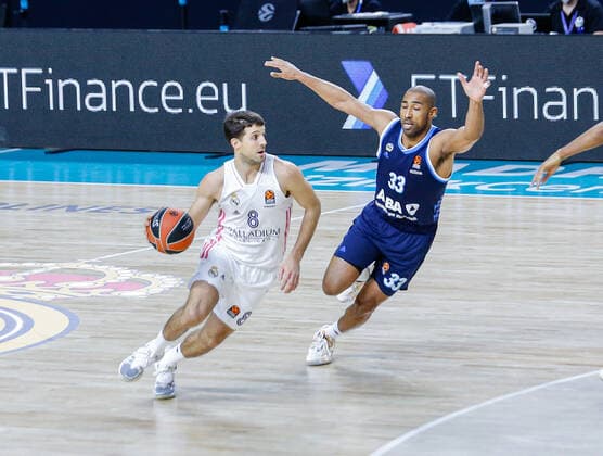 MATCH Jornada 16 Euroleague Masculino Madrid Real Madrid vs Alba Berlin Nicolas Laprovittola Jayson Granger Madrid Madrid Spain Baloncesto Copyright: xAlbaxPachecox