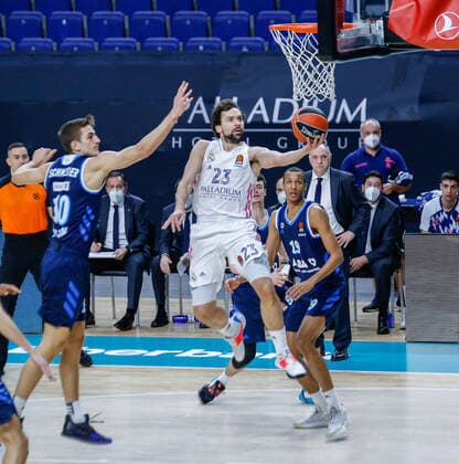 MATCH Jornada 16 Euroleague Masculino Madrid Real Madrid vs Alba Berlin Sergio Llull Madrid Madrid Spain Baloncesto Copyright: xAlbaxPachecox