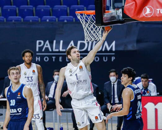 MATCH Jornada 16 Euroleague Masculino Madrid Real Madrid vs Alba Berlin Fabien Causeur Madrid Madrid Spain Baloncesto Copyright: xAlbaxPachecox