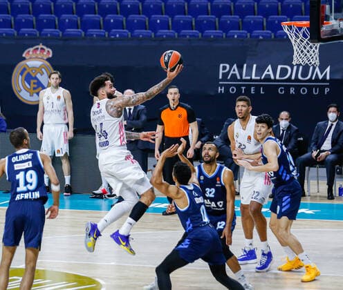 MATCH Jornada 16 Euroleague Masculino Madrid Real Madrid vs Alba Berlin Jeff Taylor Madrid Madrid Spain Baloncesto Copyright: xAlbaxPachecox