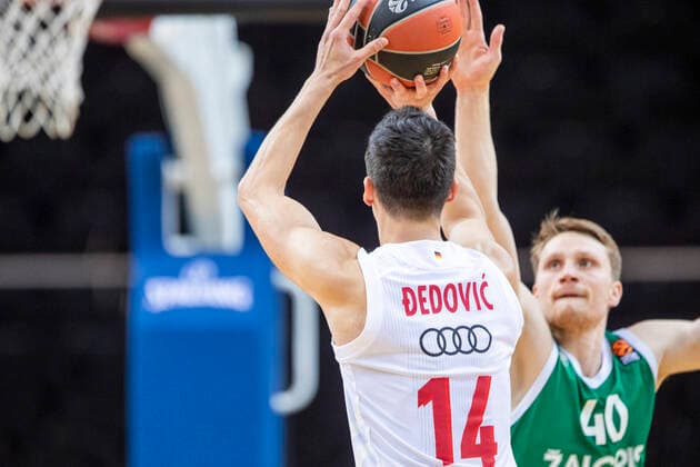 2020-12-23 Kaunas Lithuania. Basketball team Zalgiris Kaunas plays vs Bayern Munich Euroleague game at Zalgiris arena in Kaunas on Wednesday 23 of December 2020. MARIUS GRIGONIS. NIHAD DEDOVIC. kaunas Lithuania  Copyright: xKarolisxKavolelisx Euroleague basketball
