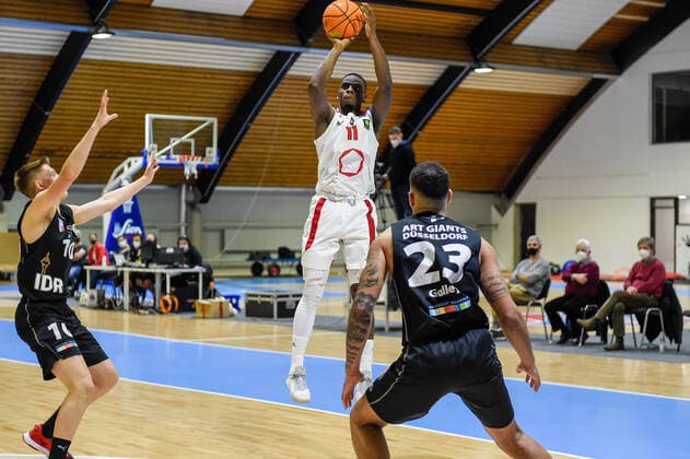 Barmer 2. Basketball Bundesliga ProB, Rheinstars Koeln vs. ART Giants Duesseldorf, 23.12.2020 Karl Mamady Dia (RheinStars Koeln 11), Barmer 2. Basketball Bundesliga ProB, Rheinstars Koeln vs. ART Giants Duesseldorf am 23.12.2020 im Basketball Campus in Koeln (Nordrhein-Westfalen) Copyright: xBEAUTIFULxSPORTS Mueller-Laschetx