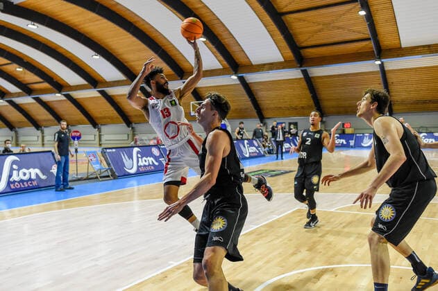Barmer 2. Basketball Bundesliga ProB, Rheinstars Koeln vs. ART Giants Duesseldorf, 23.12.2020 +, Barmer 2. Basketball Bundesliga ProB, Rheinstars Koeln vs. ART Giants Duesseldorf am 23.12.2020 im Basketball Campus in Koeln (Nordrhein-Westfalen) Copyright: xBEAUTIFULxSPORTS Mueller-Laschetx