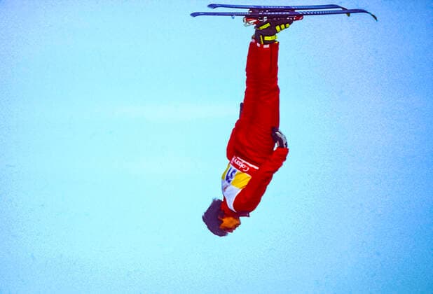 Olympics 1988 Aerials Andrey Lisitsky (SUI) competing in Aerials at the1988 Olympic Winter games, Winterspiele,Spiele, Summer games Calgary Canada Olympic Park Alberta Canada Copyright: xStevenxExxSutton DUOMO PCNx OL8802_SK008