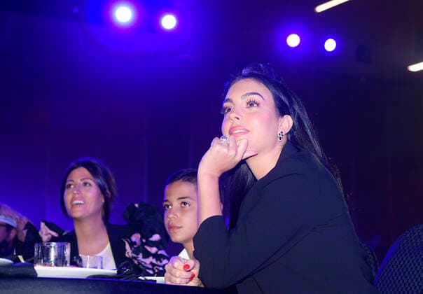 Foto Fabio Ferrari - LaPresse 27 Dicembre 2020 Dubai ( Emirati Arabi ) Dubai Globe Soccer Award 2020 - Dodicesima Edizione. Nella foto: Georgina Rodriguez photo Fabio Ferrari - LaPresse December 27, 20720 Dubai (Unated Arab Emirate) Sport Dubai Globe Soccer Award 2020 - 12th Edition. In the pic: Georgina Rodriguez  Copyright: xFabioxFerrari LaPressex