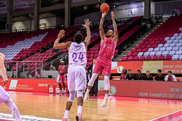 easyCredit BBL, Telekom Baskets Bonn vs. BG Goettingen, 27.12.2020 Chris Babb (Telekom Baskets Bonn 7), easyCredit BBL, Telekom Baskets Bonn vs. BG Goettingen am 27.12.2020 im Telekom Dome Bonn, Bonn (Nordrhein-Westfalen) Copyright: xBEAUTIFULxSPORTS Mueller-Laschetx