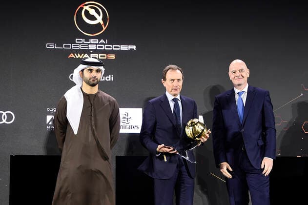 Foto Fabio Ferrari - LaPresse 27 Dicembre 2020 Dubai ( Emirati Arabi ) Dubai Globe Soccer Award 2020 - Dodicesima Edizione. Nella foto: CLUB OF THE CENTURY 2001-2020 Real Madrid photo Fabio Ferrari - LaPresse December 27, 20720 Dubai (Unated Arab Emirate) Sport Dubai Globe Soccer Award 2020 - 12th Edition. In the pic: CLUB OF THE CENTURY 2001-2020 Real Madrid  Copyright: xFabioxFerrari LaPressex