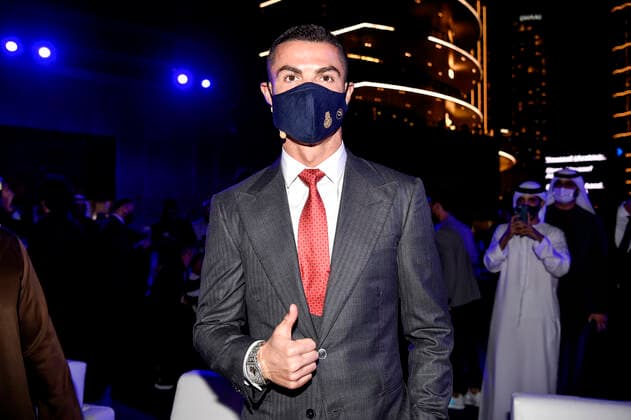 Foto Fabio Ferrari - LaPresse 27 Dicembre 2020 Dubai ( Emirati Arabi ) 15ma edizione di Dubai International Sports Conference - Globe Soccer Award 2020 Nella foto: Cristiano Ronaldo photo Fabio Ferrari LaPresse December 27, 2020 Dubai (Unated Arab Emirate) Sport 15th edition of the Dubai International Sports Conference - - Globe Soccer Award 2019 In the pic: Cristiano Ronaldo  Copyright: xLaPresse xFabioxFerrarix