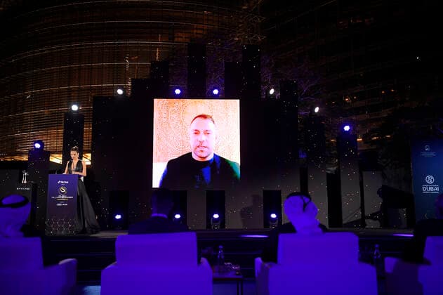 Foto Fabio Ferrari - LaPresse 27 Dicembre 2020 Dubai ( Emirati Arabi ) Dubai Globe Soccer Award 2020 - Dodicesima Edizione. Nella foto: Best Coach of the Year, Hans-Dieter Flick photo Fabio Ferrari - LaPresse December 27, 20720 Dubai (Unated Arab Emirate) Sport Dubai Globe Soccer Award 2020 - 12th Edition. In the pic: Best Coach of the Year.Hans-Dieter Flick  Copyright: xFabioxFerrari LaPressex