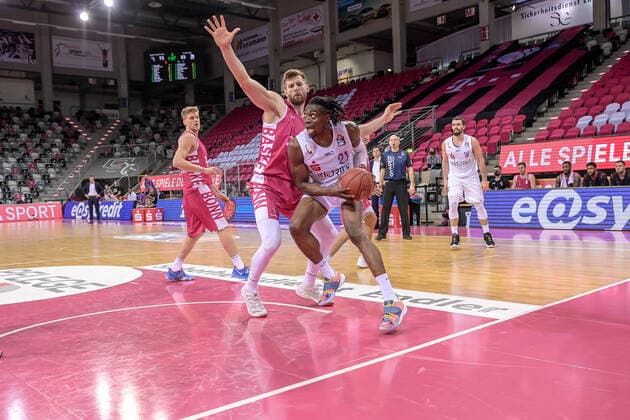easyCredit BBL, Telekom Baskets Bonn vs. BG Goettingen, 27.12.2020 Ron Jackson Jr. (BG Goettingen 21), easyCredit BBL, Telekom Baskets Bonn vs. BG Goettingen am 27.12.2020 im Telekom Dome Bonn, Bonn (Nordrhein-Westfalen) Copyright: xBEAUTIFULxSPORTS Mueller-Laschetx