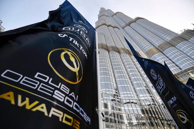 Foto Fabio Ferrari - LaPresse 27 Dicembre 2020 Dubai ( Emirati Arabi ) Dubai Globe Soccer Award 2020 - Dodicesima Edizione. Nella foto: Durante la serata. photo Fabio Ferrari - LaPresse December 27, 20720 Dubai (Unated Arab Emirate) Sport Dubai Globe Soccer Award 2020 - 12th Edition. In the pic: During the evening.  Copyright: xLaPresse xFabioxFerrari FabioxFex