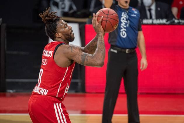 Jalen Reynolds 8 (FC Bayern), FC Bayern Basketball vs. Brose Bamberg, BBL, 27.12.2020 Muenchen Bayern Deutschland
