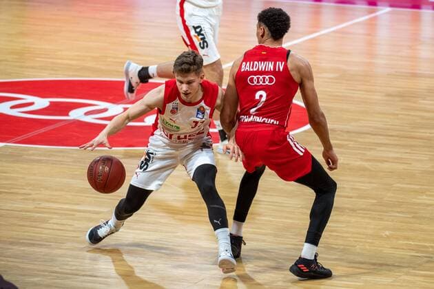 Bennet Hundy 33 (Brose Bamberg), FC Bayern Basketball vs. Brose Bamberg, BBL, 27.12.2020 Muenchen Bayern Deutschland
