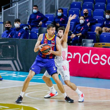 MATCH Jornada 16 Liga Endesa ACB Masculino Madrid Real Madrid vs FC Barcelona, Barca Barca Pierre Oriola Sergio Llull Madrid Madrid Spain Baloncesto Copyright: xAlbaxPachecox