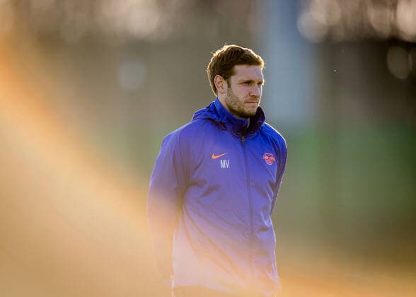 Leipzigs Co-Trainer Moritz Volz Training RB Leipzig am 14. Dezember 2020 Red Bull Akademie, Leipzig. Training RB Leipzig