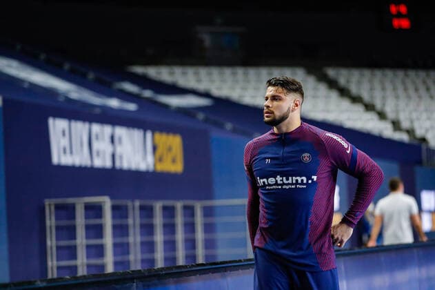 Elohim Prandi (Paris Saint Germain Handball PSG) HANDBALL : Paris Saint Germain Handball Vs Telekom Veszprem - Velux EHF Champions League - Final 4 - petite finale - 29 12 2020 BertrandDelhomme Panoramic 