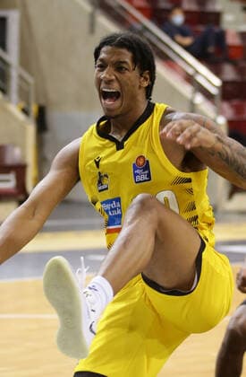 Ludwigsburg , Basketball easyCredit BBL Bundesliga , MHP RIESEN Ludwigsburg vs. Hamburg Towers , Desi Rodriguez ( Riesen )
