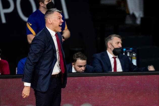Turkish Airlines EuroLeague; FC Bayern Basketball - FC Barcelona, Barca 30.12.2020 Sarunas Jasikevicius (Trainer FC Barcelona) Turkish Airlines EuroLeague; FC Bayern Basketball - FC Barcelona; Audi Dome, Muenchen (Bayern) Copyright: xBEAUTIFULxSPORTS Wunderlx