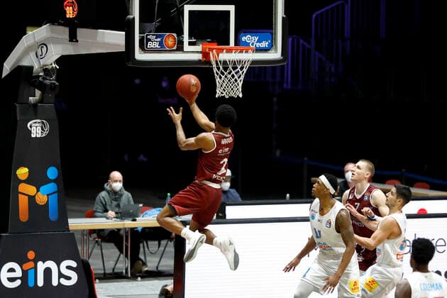 30.12.2020, easyCredit Basketball Bundesliga, BBL, Saison 2020 2021, Herren, Chemnitz Niners - Syntainics MBC Terrell Harris, Niners Chemnitz Chemnitz Messe Chemnitz Sachsen Germany