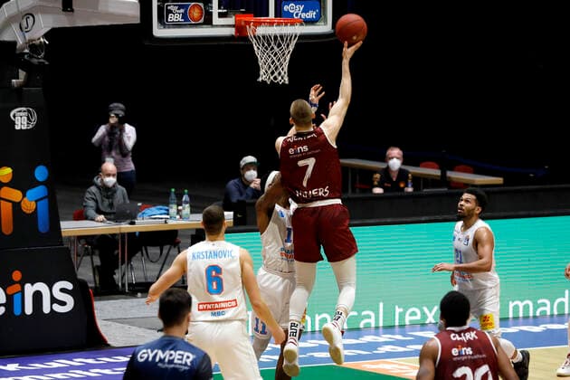 30.12.2020, easyCredit Basketball Bundesliga, BBL, Saison 2020 2021, Herren, Chemnitz Niners - Syntainics MBC Jonas Richter, Niners Chemnitz Chemnitz Messe Chemnitz Sachsen Germany