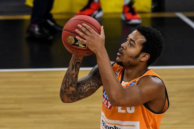 GER, BBL, ratiopharm ulm vs Telekom Baskets Bonn 02.01.2021, ratiopharm arena, Neu-Ulm, GER, BBL, ratiopharm ulm vs Telekom Baskets Bonn, im Bild Troy Caupain (Ulm, 23)