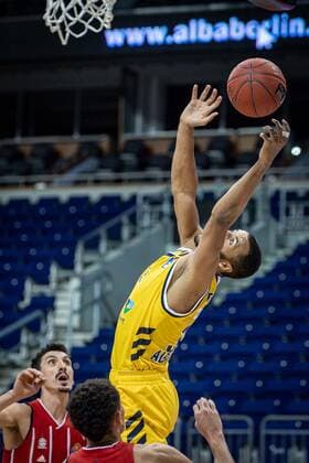 Basketball Berlin 03.01.2021 Saison 2020 2021 easyCredit BBL 1. Bundesliga Alba Berlin vs FC Bayern München Johannes Thiemann (Alba Berlin, No.32)