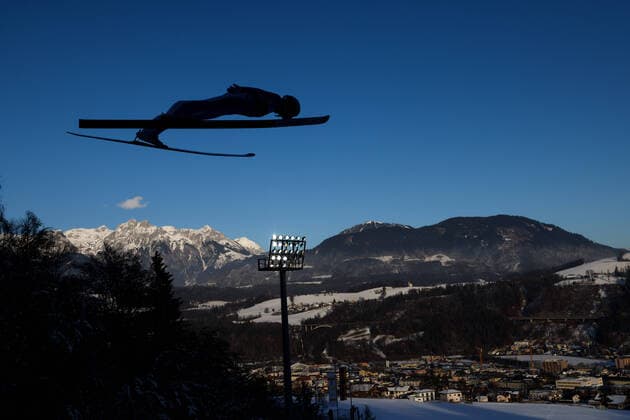 Ski jumping, Skispringen, Ski, nordisch - FIS WC Bischofshofen BISCHOFSHOFEN,AUSTRIA,05.JAN.21 - NORDIC SKIING, SKI JUMPING - FIS World Cup, Four Hills Tournament, large hill, qualification. Image shows Halvor Egner Granerud (NOR). GEPAxpictures xChristianxWalgram