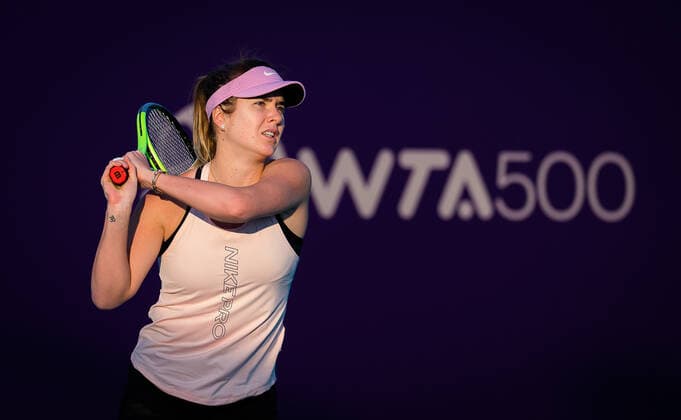 January 5, 2021, Abu Dhabi, UNITED ARAB EMIRATES: Elina Svitolina of the Ukraine during practice ahead of the 2021 Abu Dhabi WTA, Tennis Damen Womens Tennis Open WTA 500 tournament. Abu Dhabi UNITED ARAB EMIRATES - ZUMAa181 20210105_zaa_a181_119 Copyright: xRobxPrangex