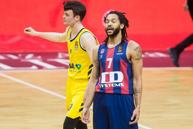 05.01.2021, xfrx, Basketball EuroLeague, Alba Berlin - BASKONIA VITORIA emspor, v.l. Pierria Henry (Baskonia Vitoria) (DFL DFB REGULATIONS PROHIBIT ANY USE OF PHOTOGRAPHS as IMAGE SEQUENCES and or QUASI-VIDEO) Berlin
