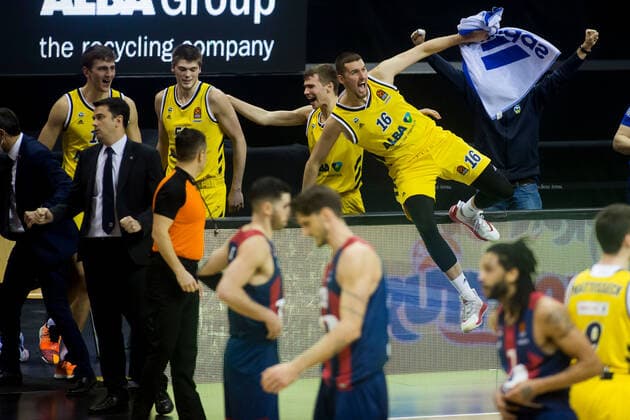 05.01.2021, xfrx, Basketball EuroLeague, Alba Berlin - BASKONIA VITORIA emspor, v.l. Kresimir Nikic (Alba Berlin) (DFL DFB REGULATIONS PROHIBIT ANY USE OF PHOTOGRAPHS as IMAGE SEQUENCES and or QUASI-VIDEO) Berlin