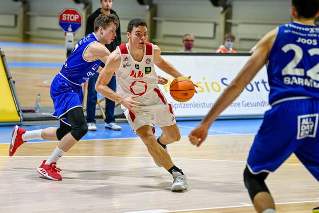 Barmer 2. Basketball Bundesliga ProB, Rheinstars Koeln vs. VfL SparkassenStars Bochum, 06.01.2021 Benedict van Laack (RheinStars Koeln 44), Barmer 2. Basketball Bundesliga ProB, Rheinstars Koeln vs. VfL SparkassenStars Bochum am 06.01.2021 in der Basketball Campus Koeln in Koeln (Nordrhein-Westfalen) Copyright: xBEAUTIFULxSPORTS Mueller-Laschetx