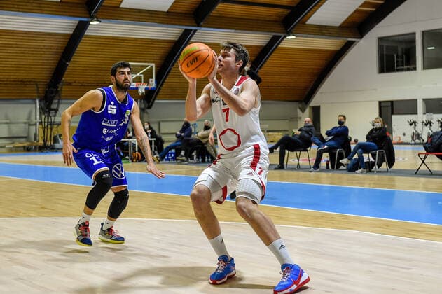 Barmer 2. Basketball Bundesliga ProB, Rheinstars Koeln vs. VfL SparkassenStars Bochum, 06.01.2021 Thomas Michel (RheinStars Koeln 7), Barmer 2. Basketball Bundesliga ProB, Rheinstars Koeln vs. VfL SparkassenStars Bochum am 06.01.2021 in der Basketball Campus Koeln in Koeln (Nordrhein-Westfalen) Copyright: xBEAUTIFULxSPORTS Mueller-Laschetx