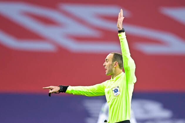 Thomas Leonard - arbitre FOOTBALL : LOSC vs Angers - Ligue1 Uber eats - 06 01 2021 JBAutissier Panoramic 