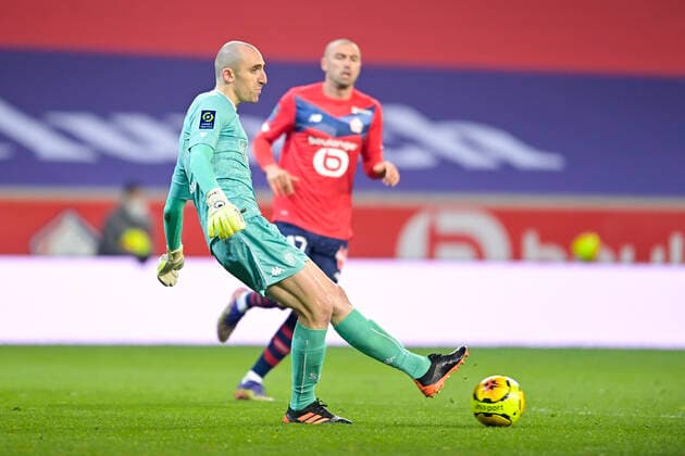 PAUL BERNARDONI (Angers) FOOTBALL : LOSC vs Angers - Ligue1 Uber eats - 06 01 2021 JBAutissier Panoramic 