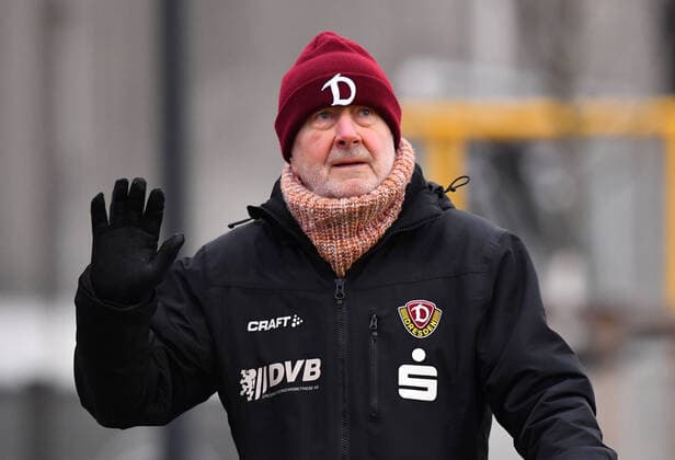 Hans-Jürgen Kreische, Hansi Kreische, SG Dynamo Dresden gegen FK Jablonec, Fußball, Fussball, Testspiel, Freundschaftsspiel, Vorbereitungsspiel, AOK Walter-Fritzsch-Akademie Dresden im Ostrahegehe, Saison 2020 2021, 06.01.2021, Dresden, *** Hans Jürgen Kreische, Hansi Kreische, SG Dynamo Dresden vs FK Jablonec, football, soccer, test match, friendly match, preparation match, AOK Walter Fritzsch Akademie Dresden im Ostrahegehe, season 2020 2021, 06 01 2021, Dresden,