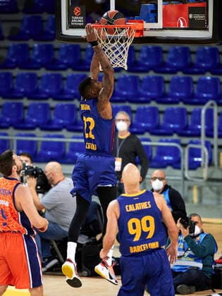 January 7, 2021, Barcelona, Spain: Cory Higgins of FC Barcelona, Barca during the Turkish Airlines EuroLeague match between FC Barcelona and Valencia Basket at Palau Blaugrana in Barcelona, Spain. Barcelona Spain - ZUMAd159 20210107_zia_d159_084 Copyright: xGerardxFrancox
