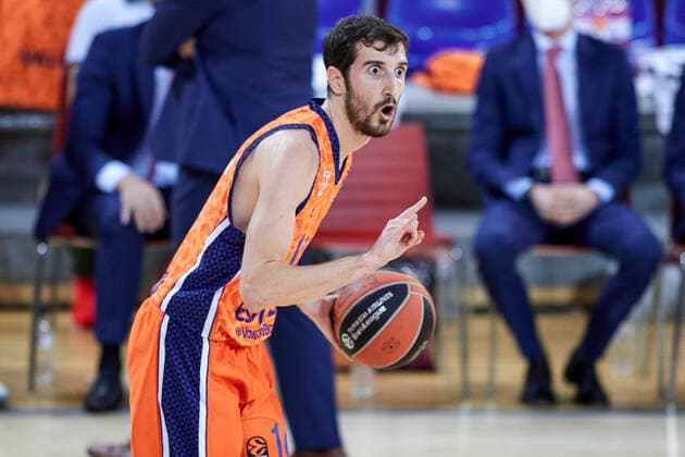 January 7, 2021, Barcelona, Spain: Guillem Vives of Valencia Basket during the Turkish Airlines EuroLeague match between FC Barcelona, Barca and Valencia Basket at Palau Blaugrana in Barcelona, Spain. Barcelona Spain - ZUMAd159 20210107_zia_d159_116 Copyright: xGerardxFrancox