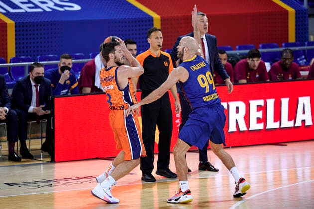 January 7, 2021, Barcelona, Spain: Nicholas William Calathes of FC Barcelona, Barca during the Turkish Airlines EuroLeague match between FC Barcelona and Valencia Basket at Palau Blaugrana in Barcelona, Spain. Barcelona Spain - ZUMAd159 20210107_zia_d159_122 Copyright: xGerardxFrancox