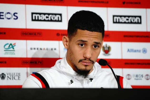 William Saliba (OGC Nice) FOOTBALL : OGC Nice - Presentation de William Saliba - Nice - 08 01 2020 NorbertScanella PanoramiC 