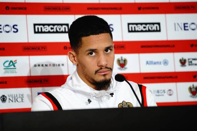 William Saliba (OGC Nice) FOOTBALL : OGC Nice - Presentation de William Saliba - Nice - 08 01 2020 NorbertScanella PanoramiC 