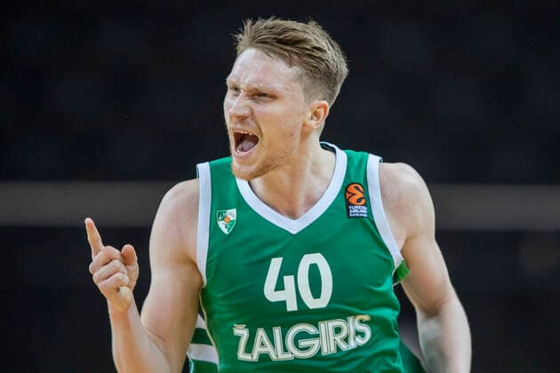 2021-01-08 Kaunas Lithuania. Basketball team Zalgiris Kaunas plays vs Khimki Moscow region Euroleague game at Zalgiris arena in Kaunas on Friday 8 of January 2021. MARIUS GRIGONIS. Kaunas Lithuania  Copyright: xKarolisxKavolelisx Euroleague basketball