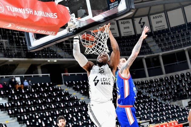 Guerschon Yabusele (asvel) vs (efes) BASKETBALL : LDLC ASVEL vs Anadolu Efes Istambul - Euroleague - 08 01 2021 FredericChambert Panoramic 